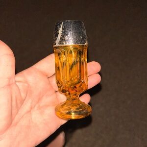 Anchor Hocking Amber Glass Salt Shaker